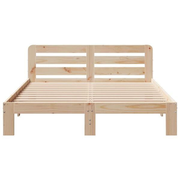 vidaXL Bed Frame without Mattress 160x200 cm Solid Wood Pine