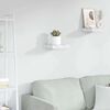 vidaXL Wall Shelf White Marble 23 x 23.5 x 4 cm Engineered Wood