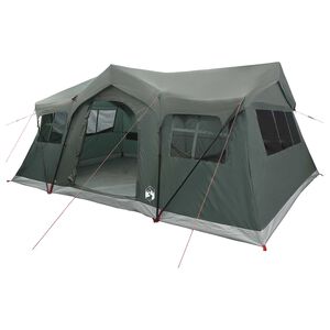 vidaXL Family Tent 487 x 340 x 216 cm Army Green Polyester and Steel