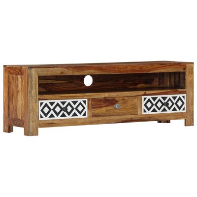 vidaXL TV Cabinet 120x30x40 cm Solid Sheesham Wood