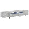 vidaXL 5 Piece LED TV Cabinet Concrete Grey Engineered Wood