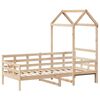vidaXL Day Bed with Roof without Mattress 80x200 cm Solid Wood