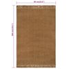 vidaXL Runner Rug with Tassels 80x200 cm Jute