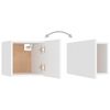 vidaXL Bedside Cabinets 2 pcs White 30.5x30x30 cm Engineered Wood