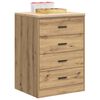 vidaXL Garage Storage Cabinet Artisan Oak 60x51x85 cm Solid Wood Pine