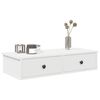 vidaXL Wall Shelf with Drawers White 80x34x17 cm Engineered Wood