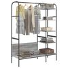 vidaXL Clothes Rack with Shelf Grey 120 x 44 x 160 cm Engineered Wood