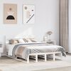 vidaXL Bed Frame without Mattress White 140x200 cm Solid Wood Pine