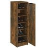 vidaXL Shoe Cabinet Smoked Oak 30x35x100 cm Engineered Wood