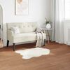 vidaXL Faux Sheepskin Rug Tafalla White 60 x 90 cm Polyester