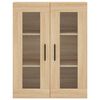 vidaXL Highboard Sonoma Oak 69.5x34x180 cm Engineered Wood