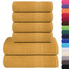 vidaXL 6 Piece Towel Set "FROGN" Gold 360 gsm
