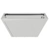 vidaXL Garden Planter 5 pcs Silver 35 x 35 x 15 cm Galvanised Steel
