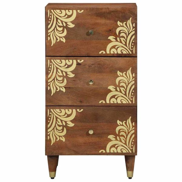 vidaXL Sideboard with Drawer Brown 40 x 33 x 75 cm Solid Mango Wood