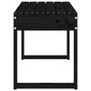 vidaXL Garden Bench Black 80x38x45 cm Solid Wood Pine