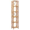 vidaXL 6-Tier Shelf 40x30x205 cm Solid Oak Wood