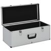 vidaXL Storage Cases 2 pcs Silver Aluminium