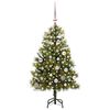 vidaXL Artificial Hinged Christmas Tree with Cones Green 150 cm