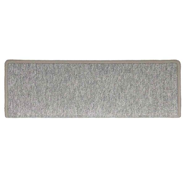 vidaXL Stair Mats 30 pcs 65x21x4 cm Light Grey Rectangular Edge