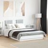 vidaXL Bed Frame without Mattress White 135x190 cm Double