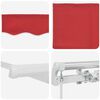 vidaXL Retractable Awning Red 400 x 300 cm Polyester and Aluminium