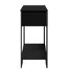 vidaXL Console Table Black 100x35x74.5 cm Engineered Wood