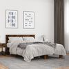 vidaXL Bed Frame without Mattress Smoked Oak 120x200 cm