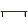 vidaXL Basin Shelf Wall Mounted Steel and Solid Wood Oak