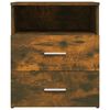 vidaXL Bed Cabinet Smoked Oak 50x32x60 cm