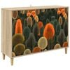 vidaXL Sideboard ZAANDAM Sonoma 102 x 33 x 75 cm Engineered Wood