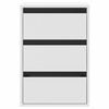 vidaXL Corner Chest of Drawers White 40x41x58 cm Engineered Wood