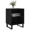 vidaXL Bedside Cabinet Black 40x30x50 cm Engineered Wood