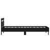 vidaXL Bed Frame without Mattress with Headboard Black 90x200 cm