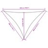 vidaXL Sunshade Sail Oxford Fabric Triangular 3x4x5 m Dark Green