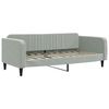 vidaXL Daybed with Mattress Light Grey 90x190 cm Velvet