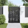 vidaXL Garden Gate 85x125 cm Corten Steel Bamboo Design