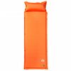 vidaXL Self Inflating Camping Mattress with Pillow 1-Person Orange