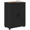 vidaXL Bathroom Cabinet Black 60 x 35 x 80 cm Engineered wood & Metal