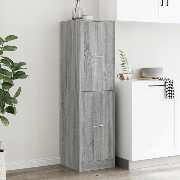 vidaXL Apothecary Cabinet&nbsp;Grey Sonoma 40x41x144.5 cm Engineered Wood
