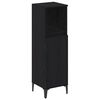 vidaXL Bathroom Furniture Set 3 pcs Black oak Engineered wood