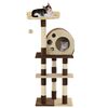 vidaXL Cat Tree with Sisal Scratching Posts 127 cm Beige and Brown