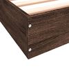 vidaXL Bed Frame without Mattress Brown Oak 90x190 cm Single Engineered Wood
