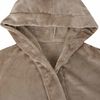 vidaXL Bathrobe Hoodie Camel S Flannel