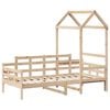 vidaXL Day Bed with Roof without Mattress 80x200 cm Solid Wood