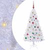 vidaXL Artificial Christmas Tree White 150 cm PVC and Steel