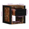 vidaXL Bedside Cabinet Multicolour 40x35x40 cm Solid Wood Reclaimed