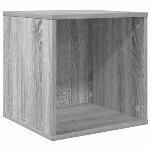 vidaXL Vinyl Album Box Grey Sonoma 37 x 36.5 x 38 cm Engineered Wood
