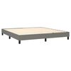 vidaXL Box Spring Bed Frame Dark Grey Super King Fabric (UK/IE/FI/NO only)