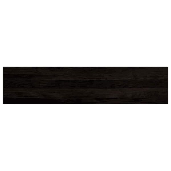 vidaXL Stair Treads 2 pcs Dark Brown 110x30x2 cm Solid Wood Oak