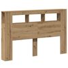 vidaXL LED Headboard Artisan Oak 160x18.5x103.5 cm Engineered Wood